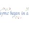 Thyme Began Wall Stencil | 2360 by Designer Stencils | Word & Phrase Stencils |